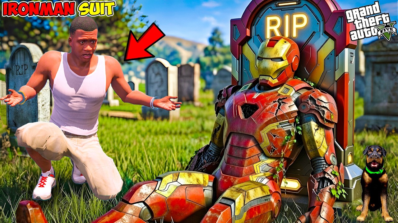 Franklin & Shinchan Restoring An Abandoned Elemental Ironman's Suit in GTA 5 !