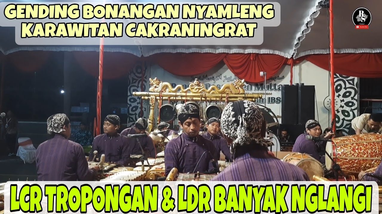 GENDING BONANGAN UYON-UYON NYAMLENG Lcr TROPONGAN & Ldr BANYAK NGLANGI #karawitan #gamelan #gending