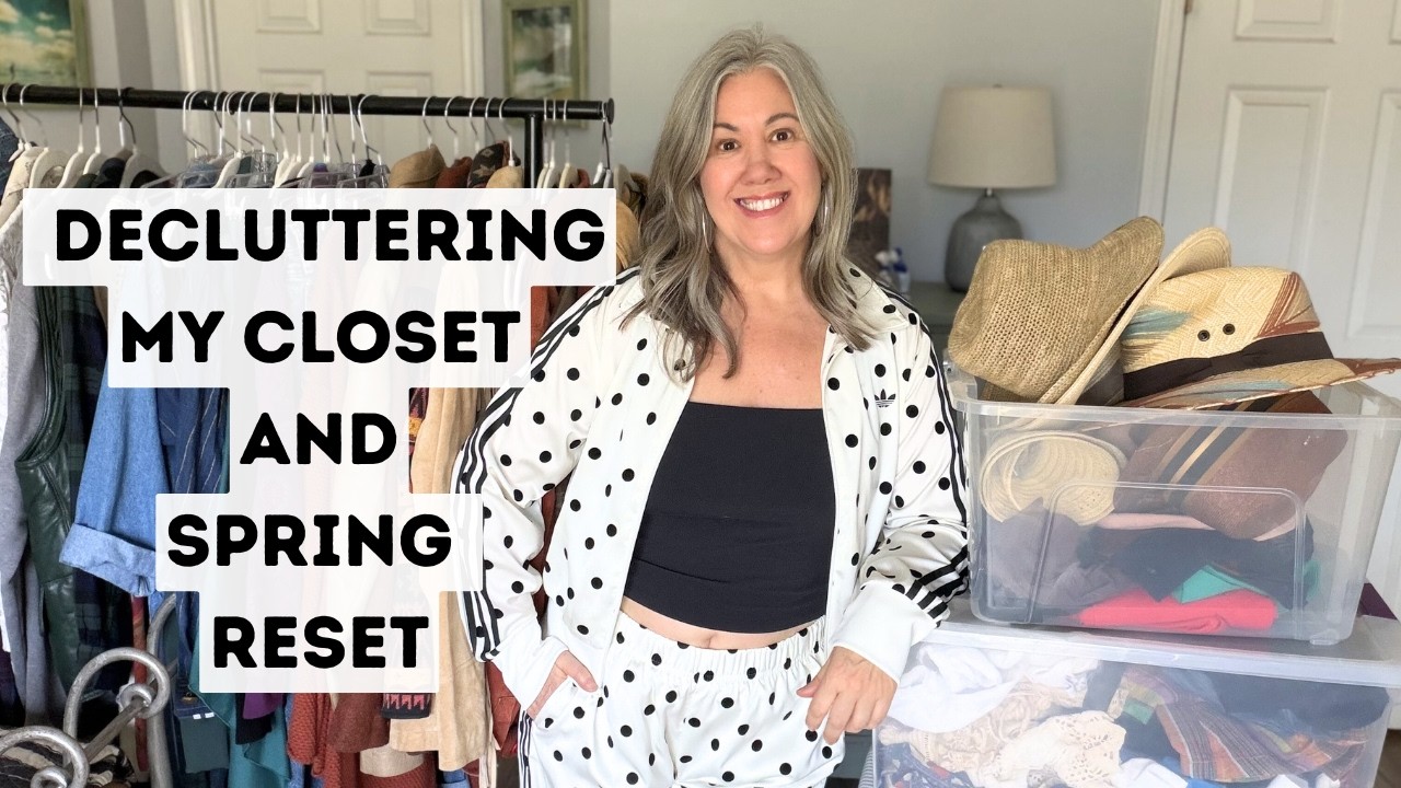 Declutter my closet with me - spring clothing reset