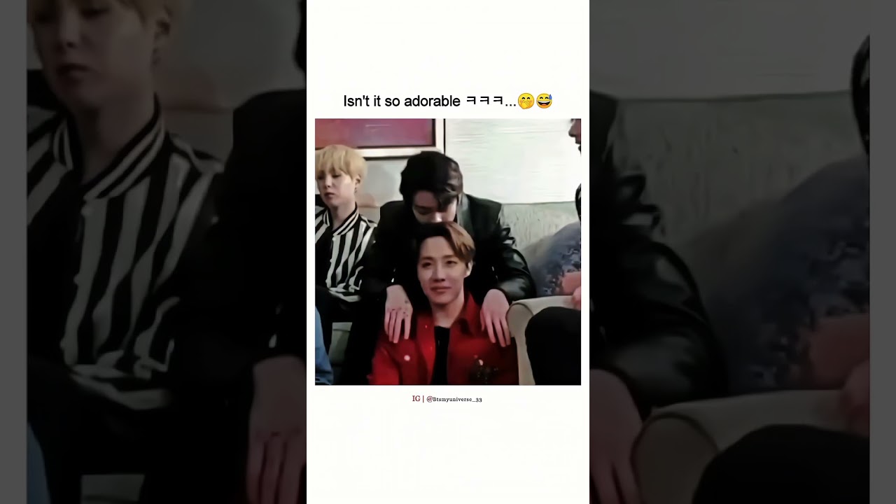His Habit Of Sniffing His Hair Everytime... 🤭😁 #bts #hopekook