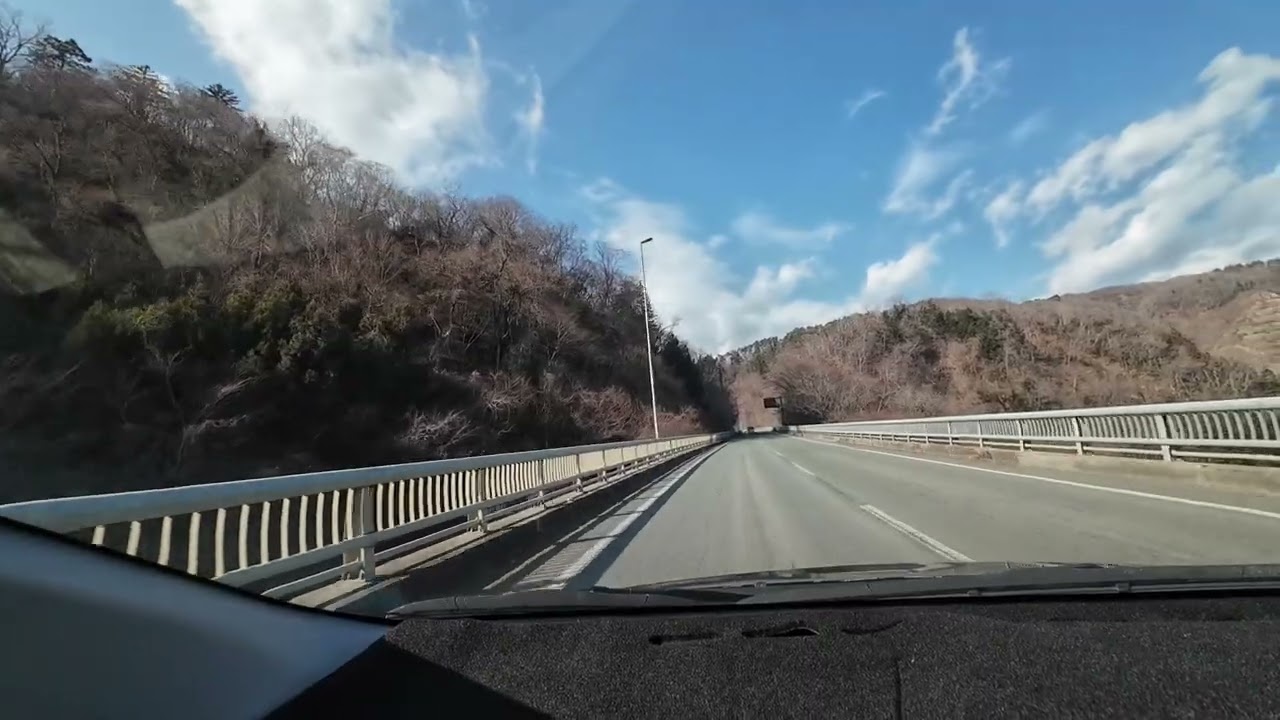 ドライブ動画#62 福島県道112号富岡大越線を西へ(富岡町から田村市)
