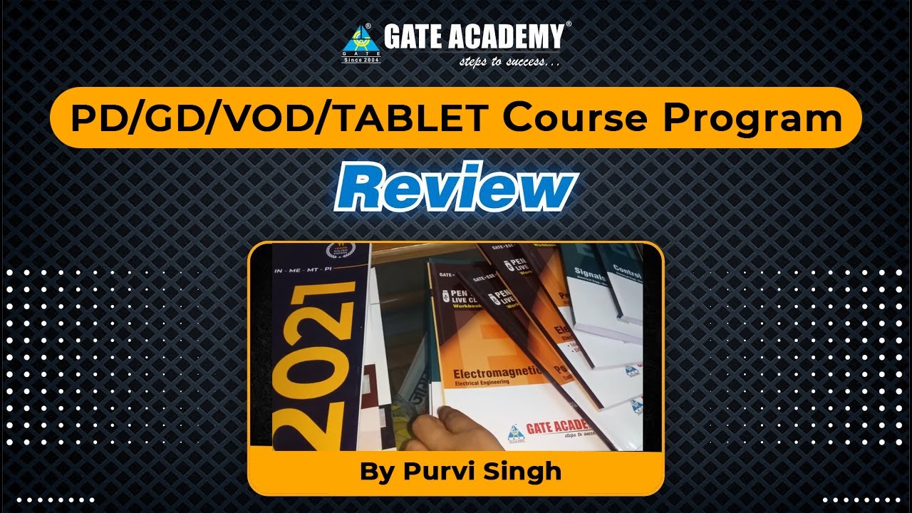 Review of GATE ACADEMY PD/GD/VOD/TABLET Course Program | by Purvi Singh | Honest Review