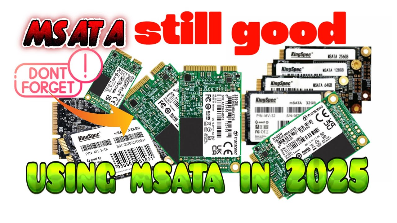 MSATA THE FORGOTTEN STORAGE, LET'S USE IT IN 2025! -- LGH