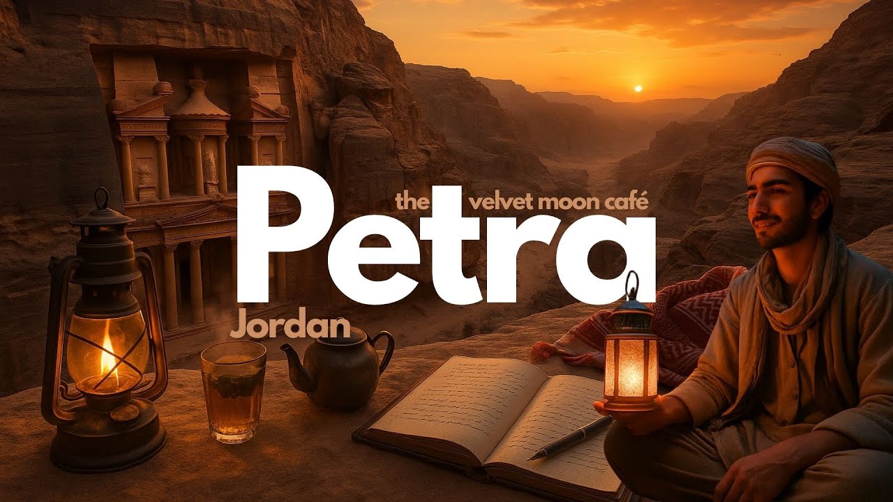 Petra at Dusk &mdash; Lantern Light Rose Red Canyon | 1924 Desert Calm & Oud Echoes | The Velvet Moon Caf&eacute;