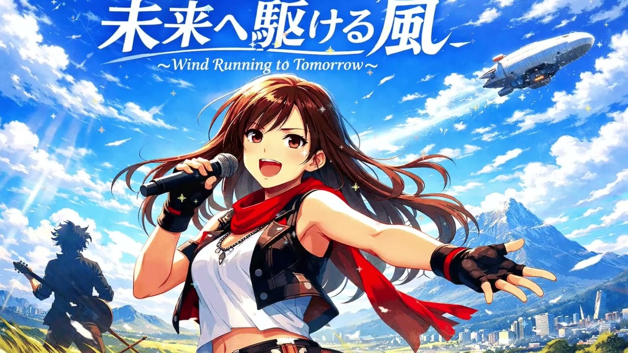 未来へ駆ける風｜｜Anime Song｜Epic Music｜AI Music Video｜Japanese Rock｜Visual Kei｜Symphonic Metal｜