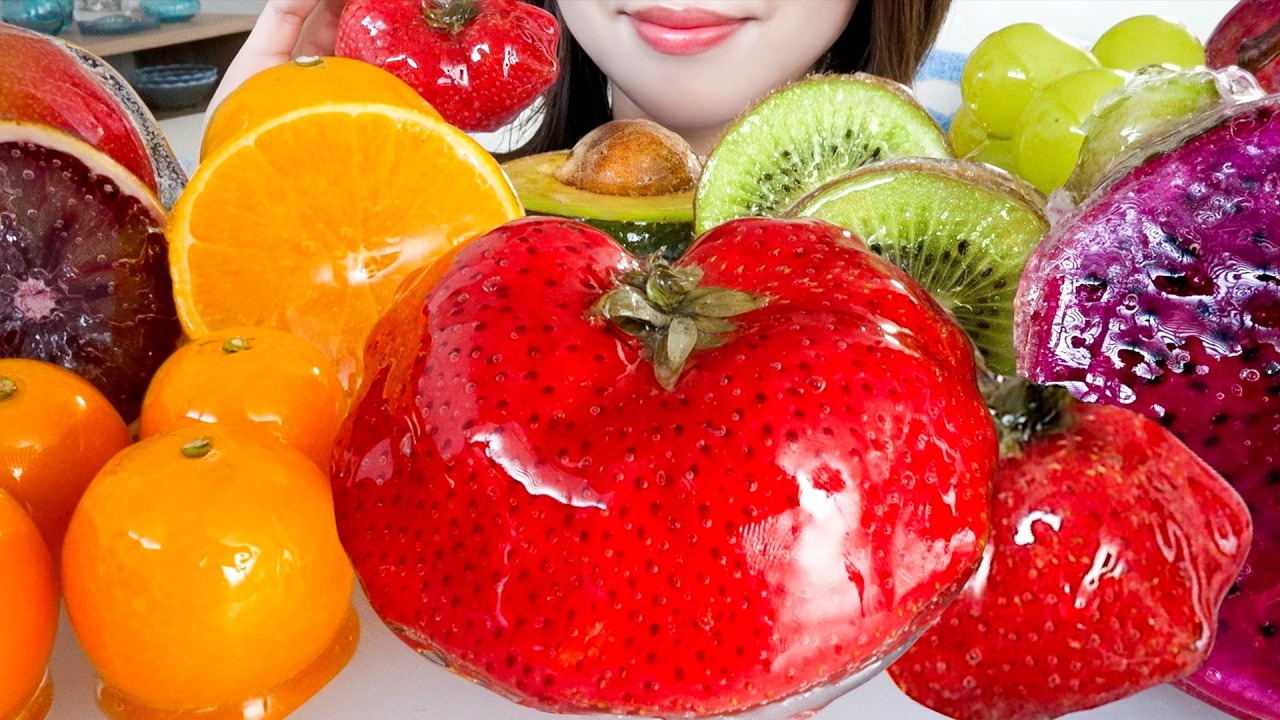 【咀嚼音】もう全部フルーツ飴にしてみた【ASMR/EATINGSOUNDS】CANDIED FRUITS