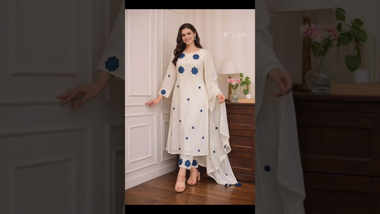 Beige Floral kurtis design's summer Collection #viral#styleish #trending #kurits #