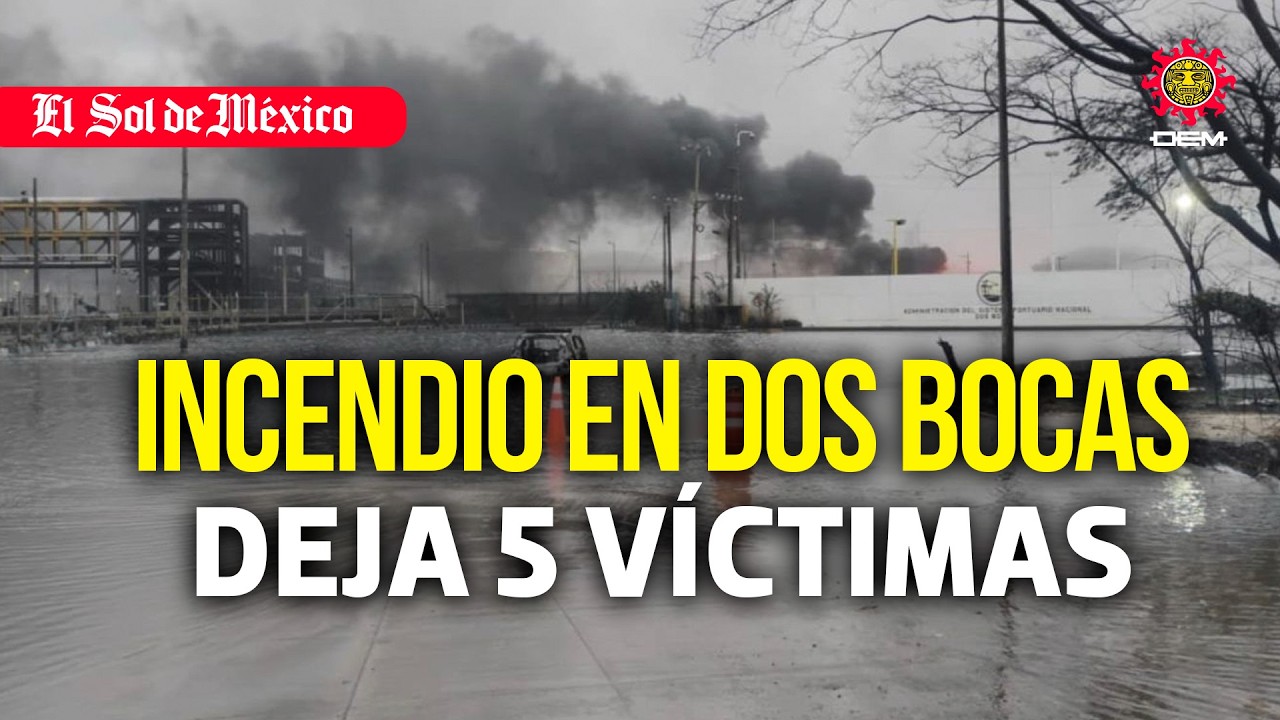 Incendio en Dos Bocas deja 5 v&iacute;ctimas