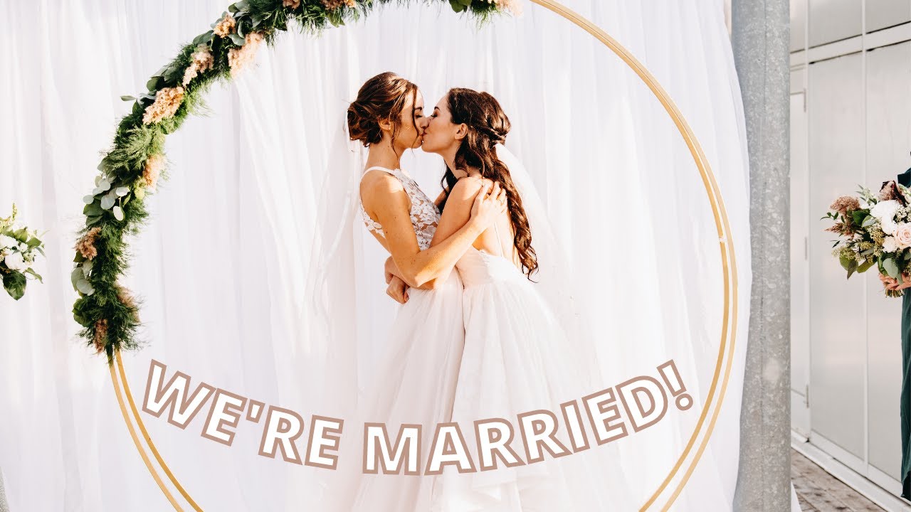 Romantic Lesbian Wedding! | Allie and Sam | Lesbian Couple