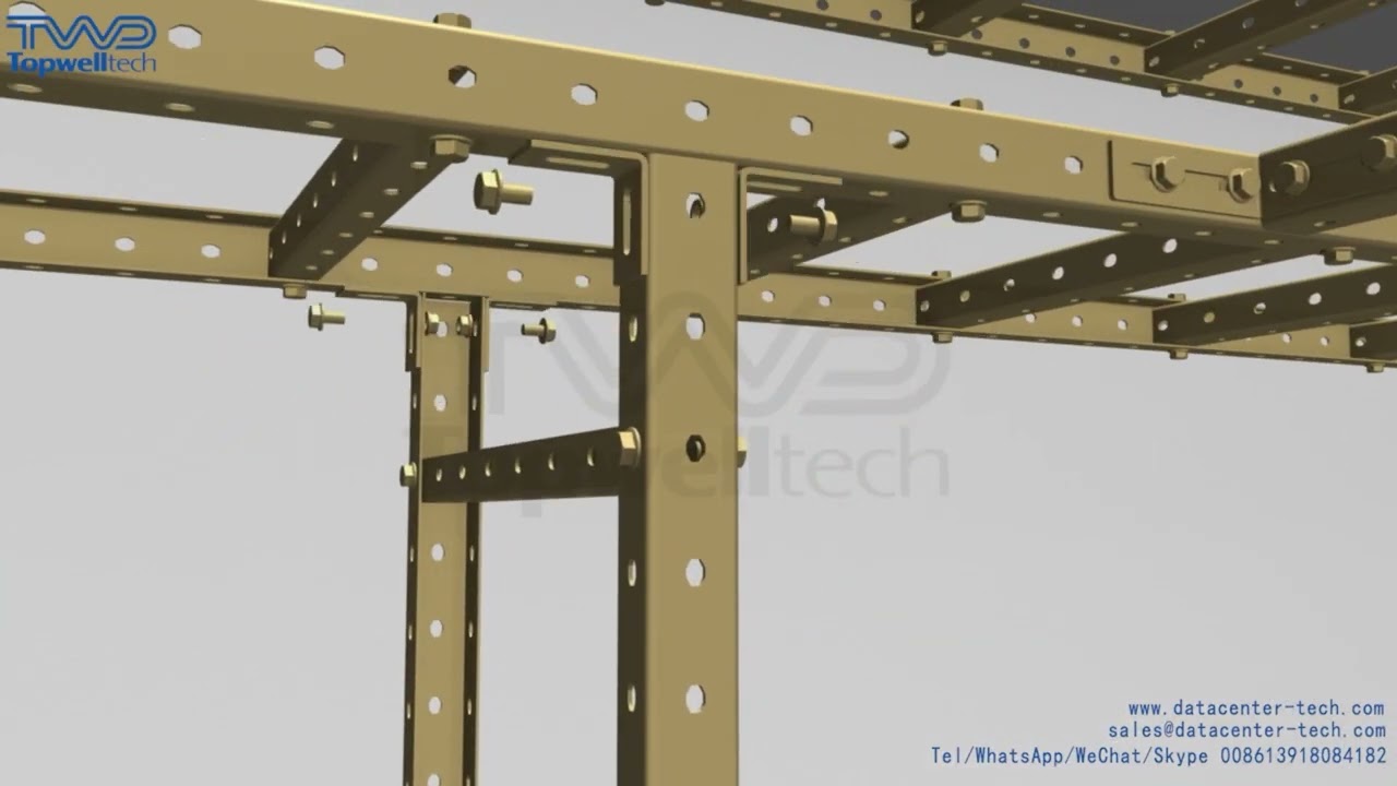Topwelltech U STEEL CABLE LADDER Installation