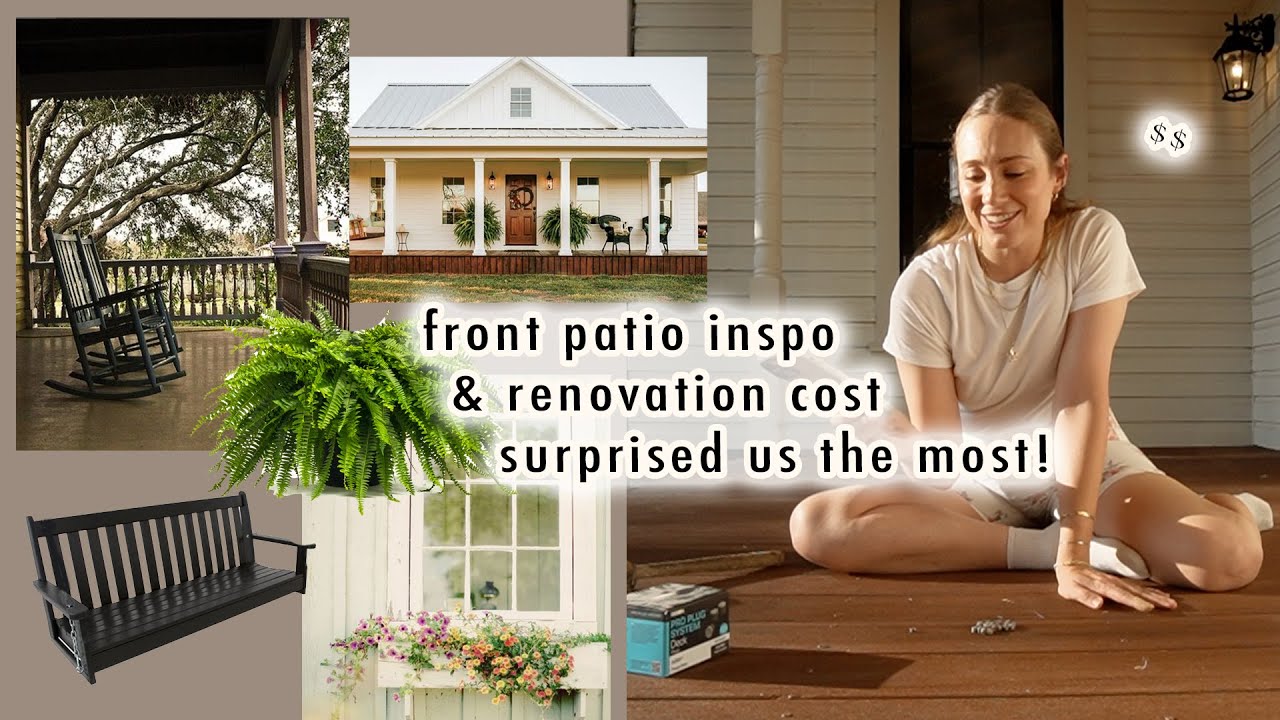 front patio inspo + what renovation $$ surprised us the most! | XO, MaCenna Vlogs