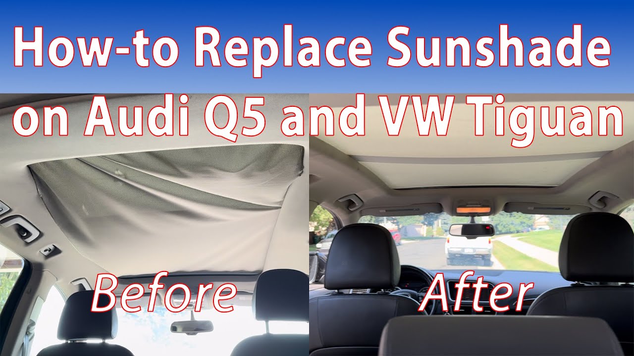 Замена солнцезащитного козырька Audi Q5 (2010)