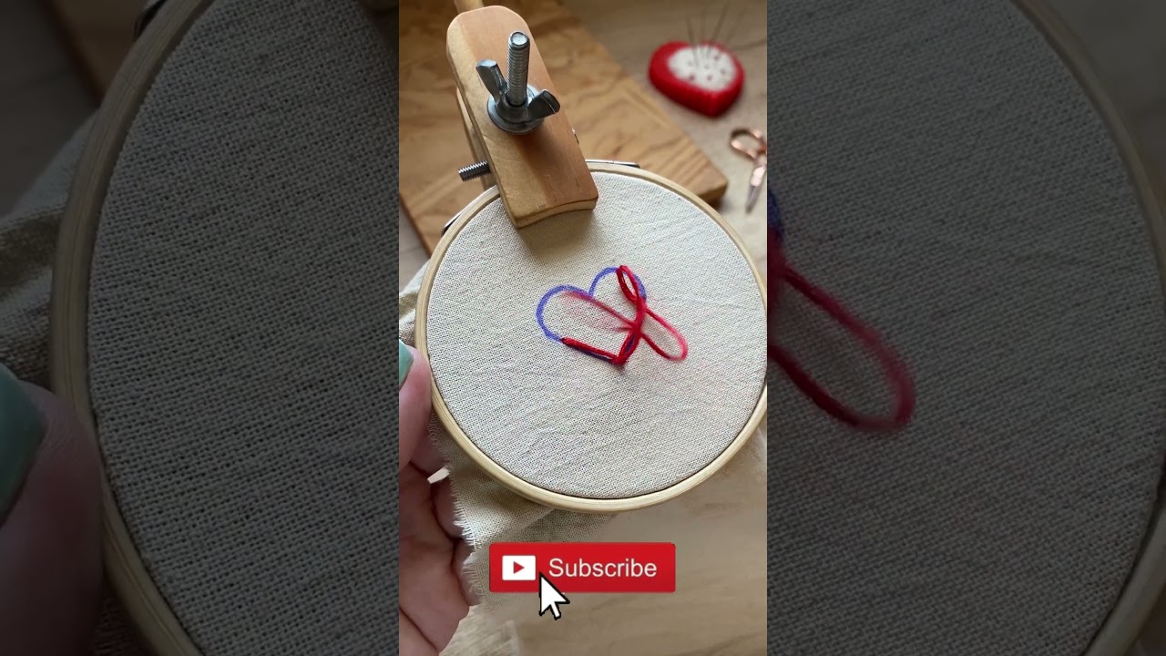 Coraz&oacute;n bordado s&uacute;per f&aacute;cil y r&aacute;pido