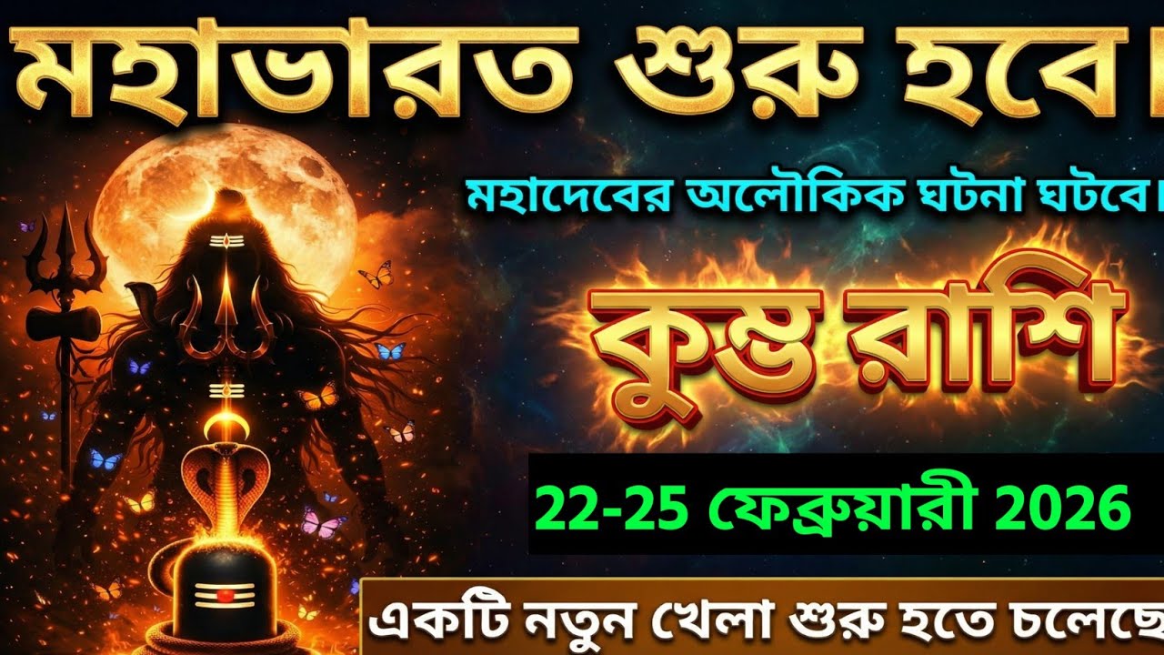 কুম্ভ রাশি, ১৬-১৮ ফেব্রুয়ারী ২০২৬ মহাভারত শুরু হবে। একটি নতুন খেলা শুরু হতে চলেছে 
