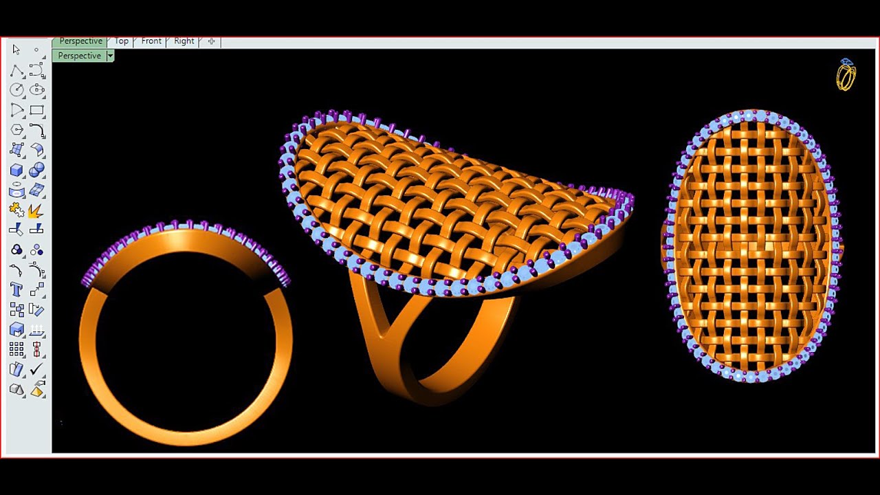 #new_matrix_designe #ring #new_pattern #matrix_designe #rhinoceros #cad #3d #fulltutorial