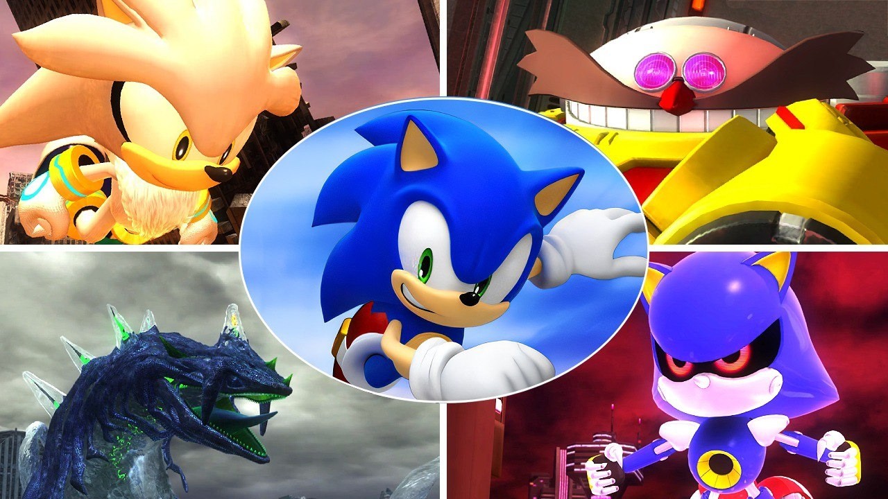 SONIC GENERATIONS REMASTERED All Boss Fights / Bosses + Ending 4K 60FPS Ultra HD