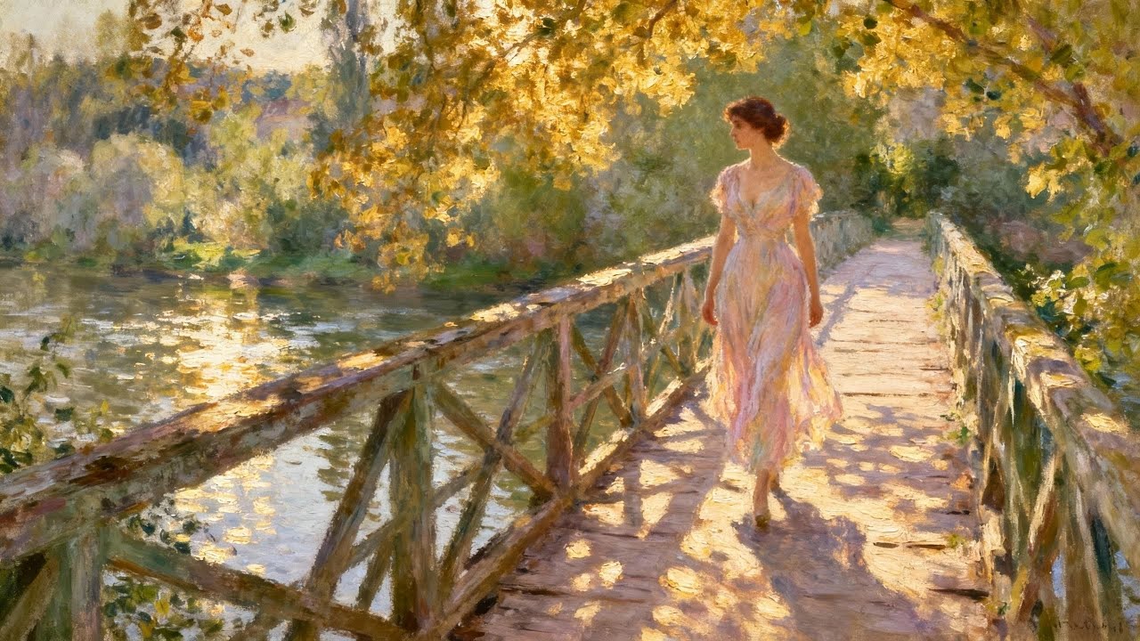 Visual Poems | Claude Monet | The Bridge at Bougival