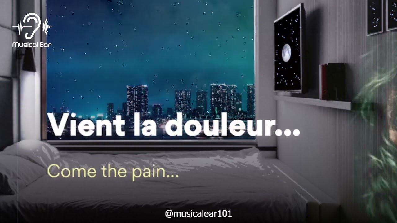 Derni&egrave;re Danse lofi French song (slowed + reverb) with lyrics and English translation