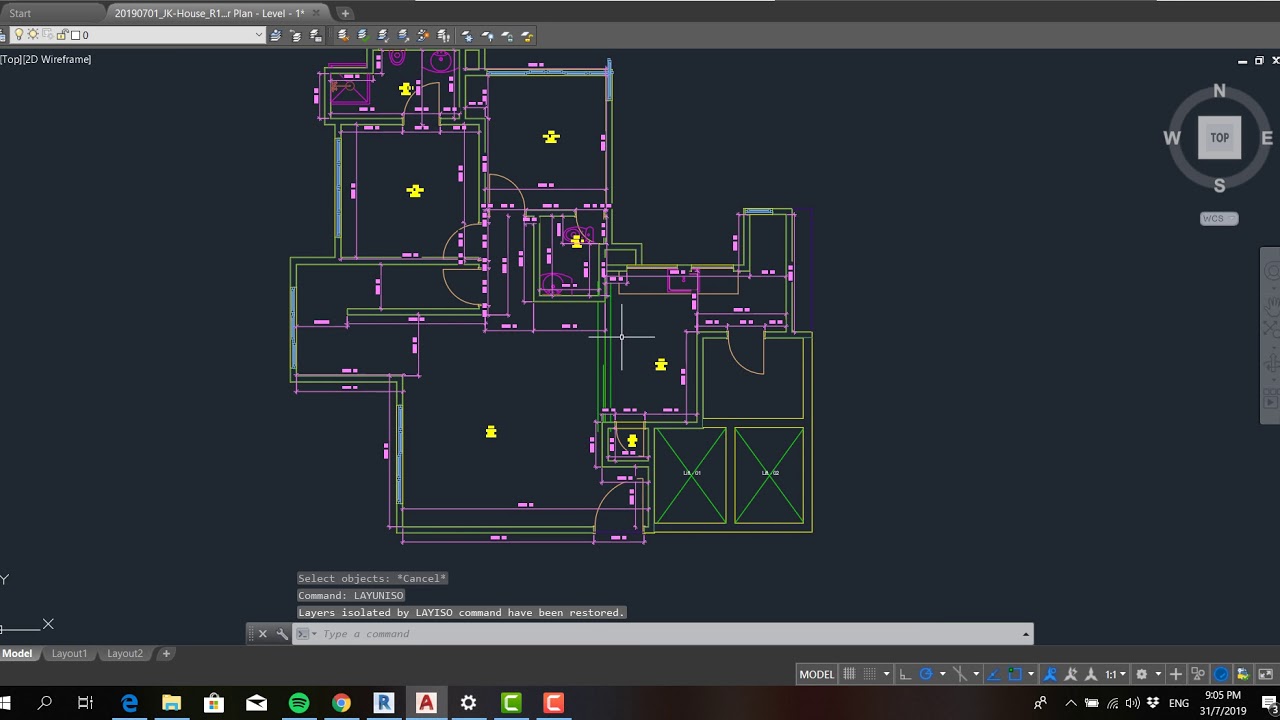 AutoCAD Layer Isolate, 