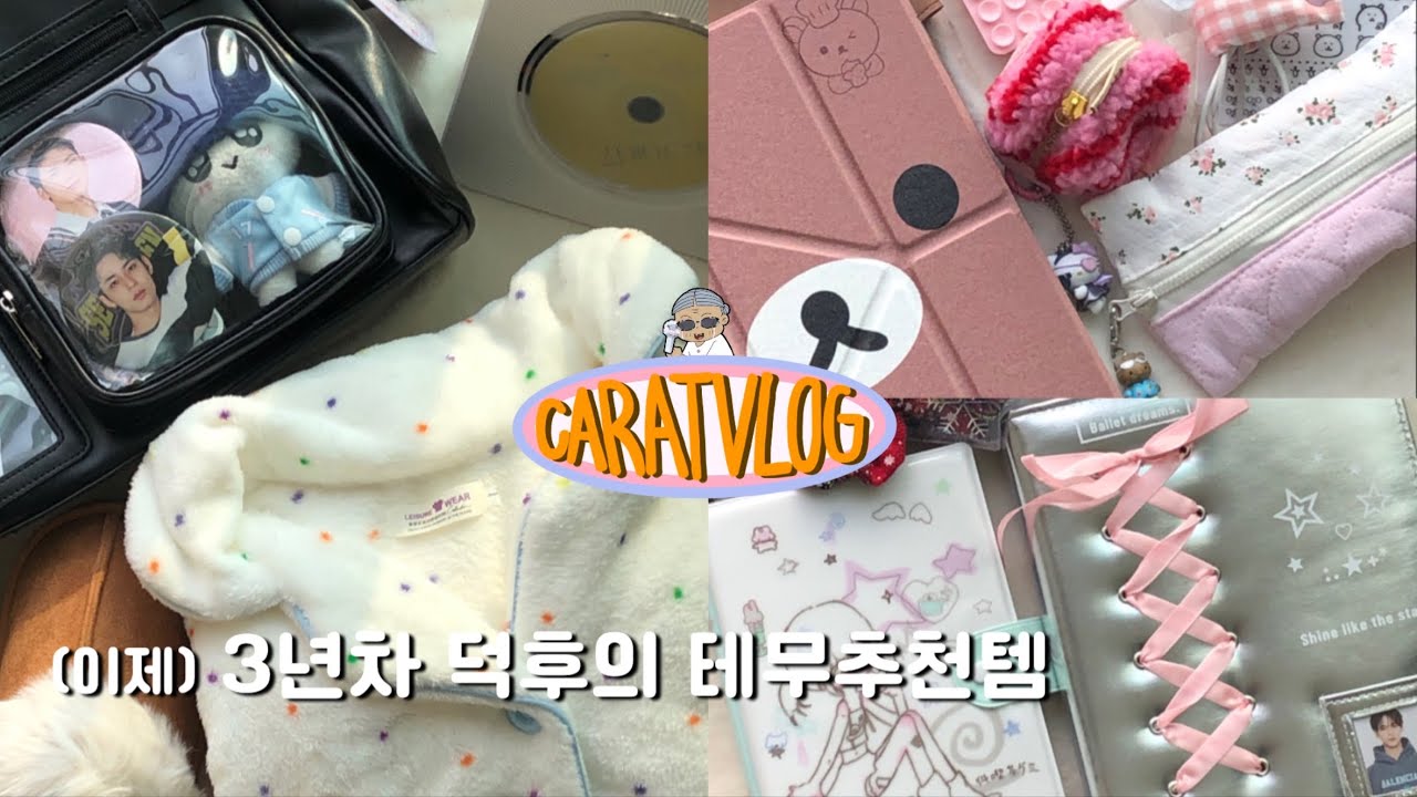 ꒰ 캐럿 브이로그 ꒱ #𝟩𝟩 _ ￼20만원어치 테무깡 • 콘서트가방추천 • 덕질 일상템