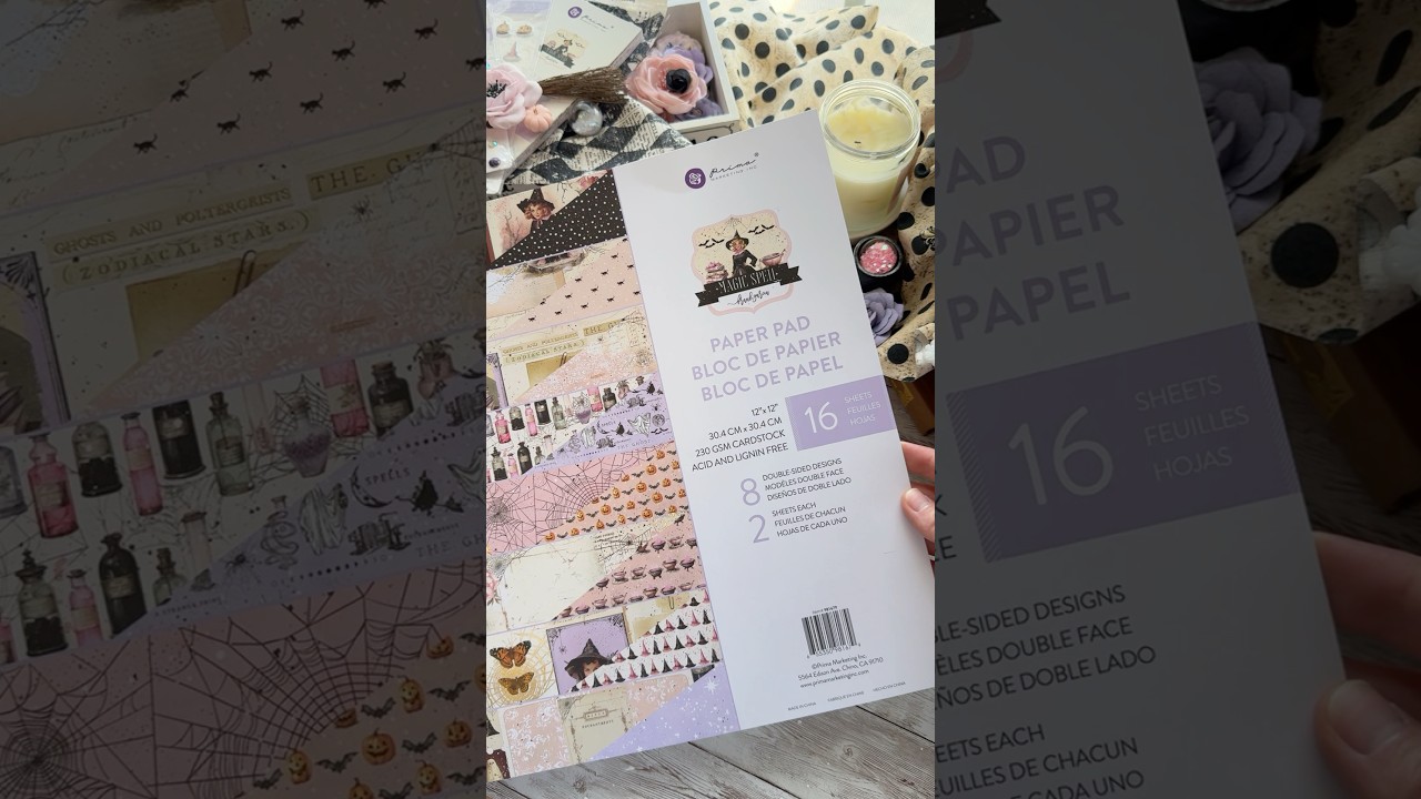 New Halloween Collection by Prima Marketing - Magic Spell #halloween #halloweenpapercrafting