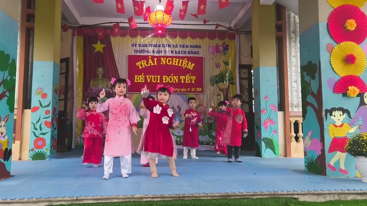 Tiết mục 4 : Đón Tết 2026 - Lớp 4 tuổi, trường MN Bạch Đằng, xã Tiên Hưng, tỉnh Hưng Yên