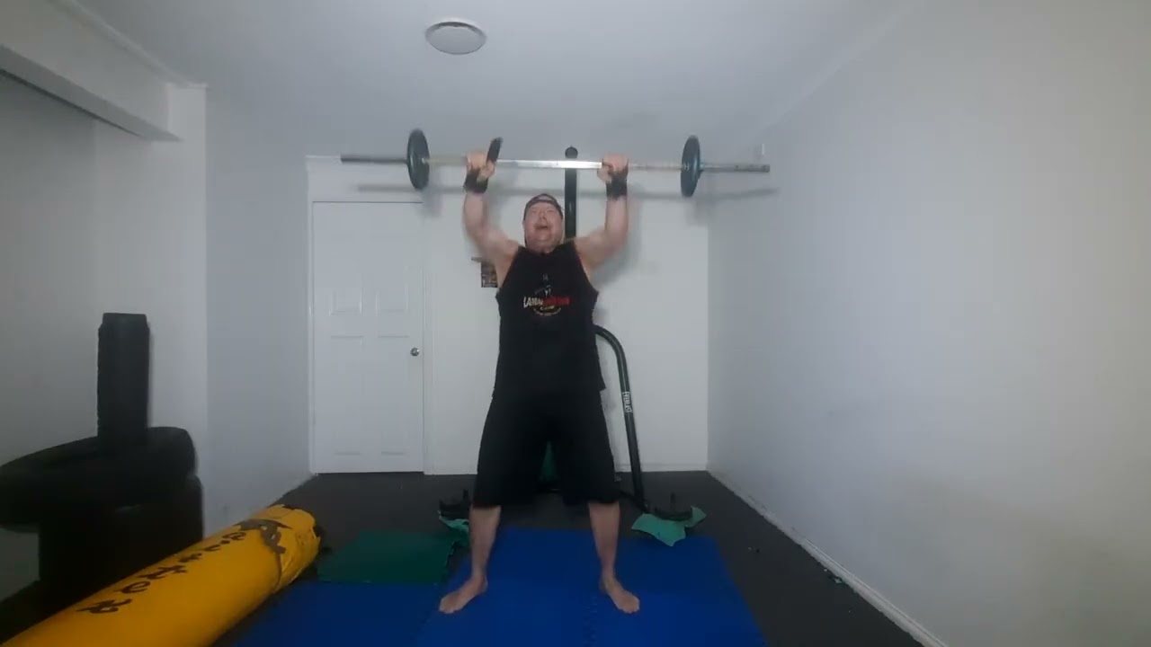 SOVIET BOXER PRO 20KG BARBELL KO POWER 80 REPS ROUND 1 