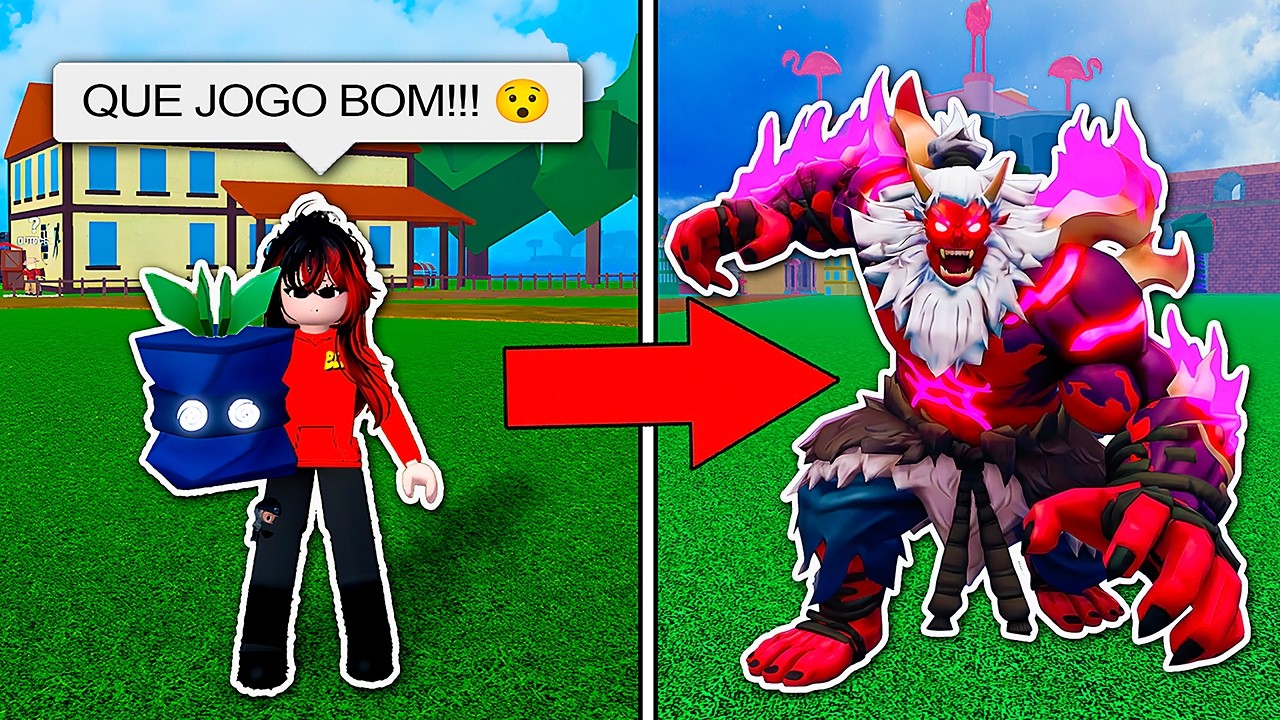 JOGUEI BLOX FRUITS PELA PRIMEIRA VEZ