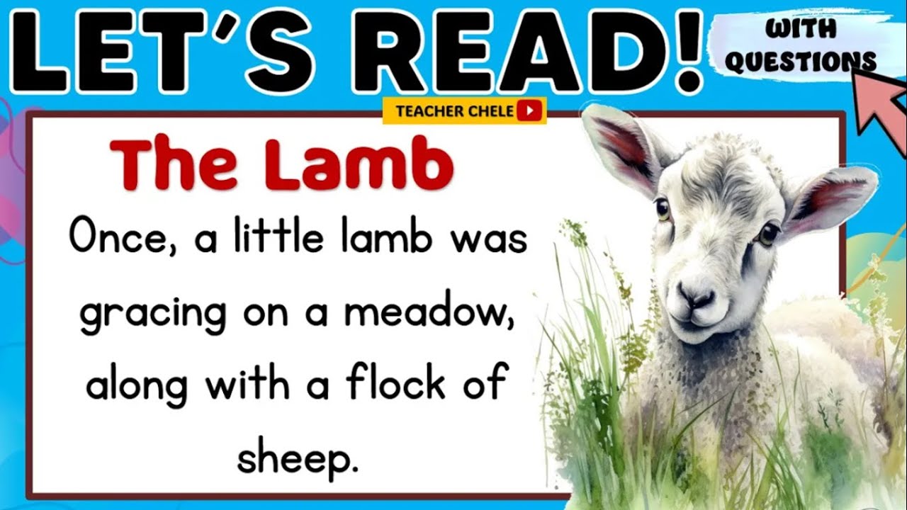 READING COMPREHENSION FOR GRADE 4, 5 & 6  - STORIES WITH QUESTIONS - THE WOLF AND THE LAMB