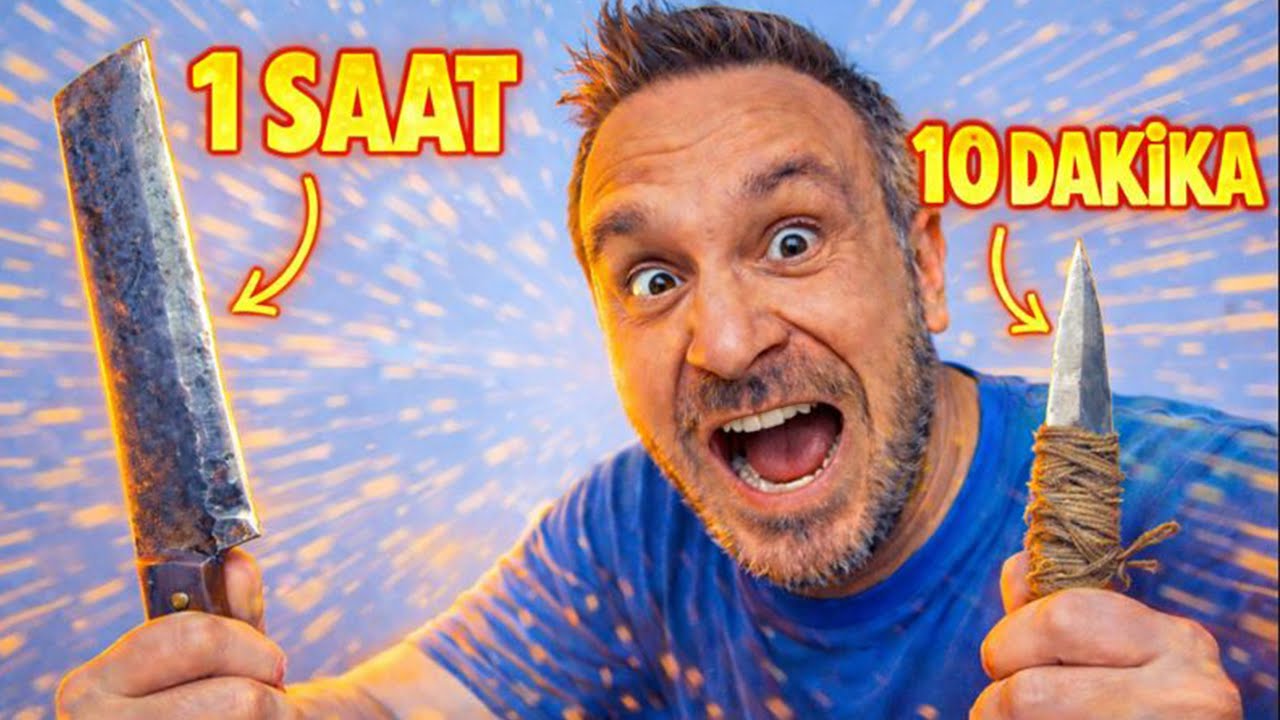 ZAMANLA YARIŞIP BIÇAK YAPTIM! 1 SAAT vs 10 DAKİKA