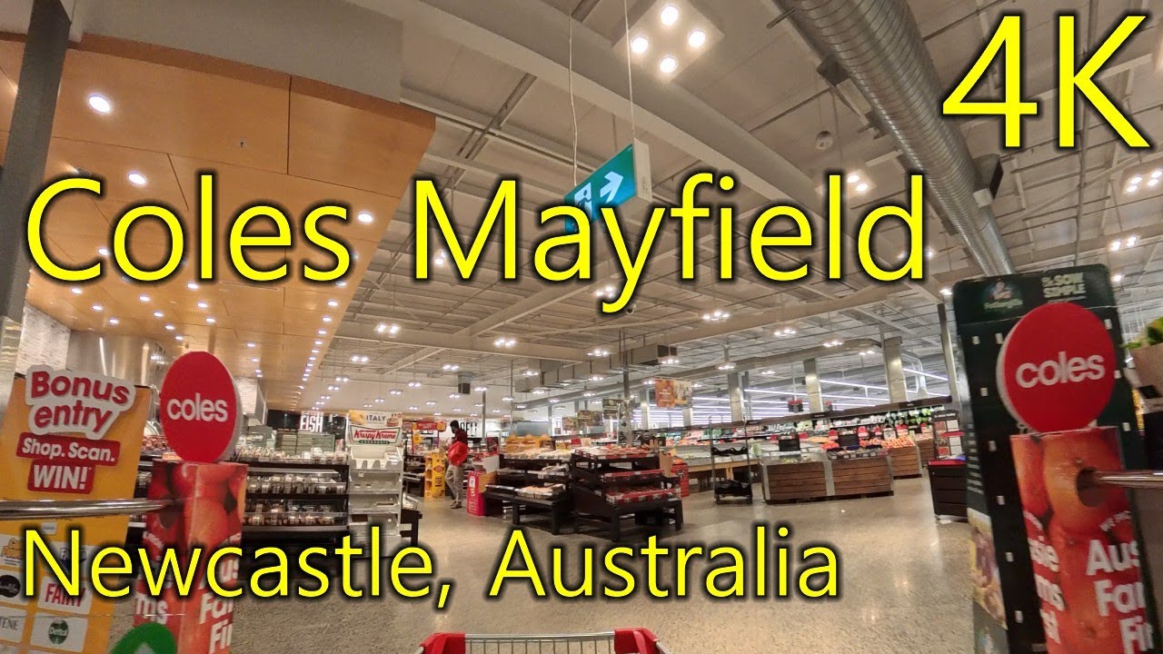 Coles Mayfield, Newcastle, Australia - 4K