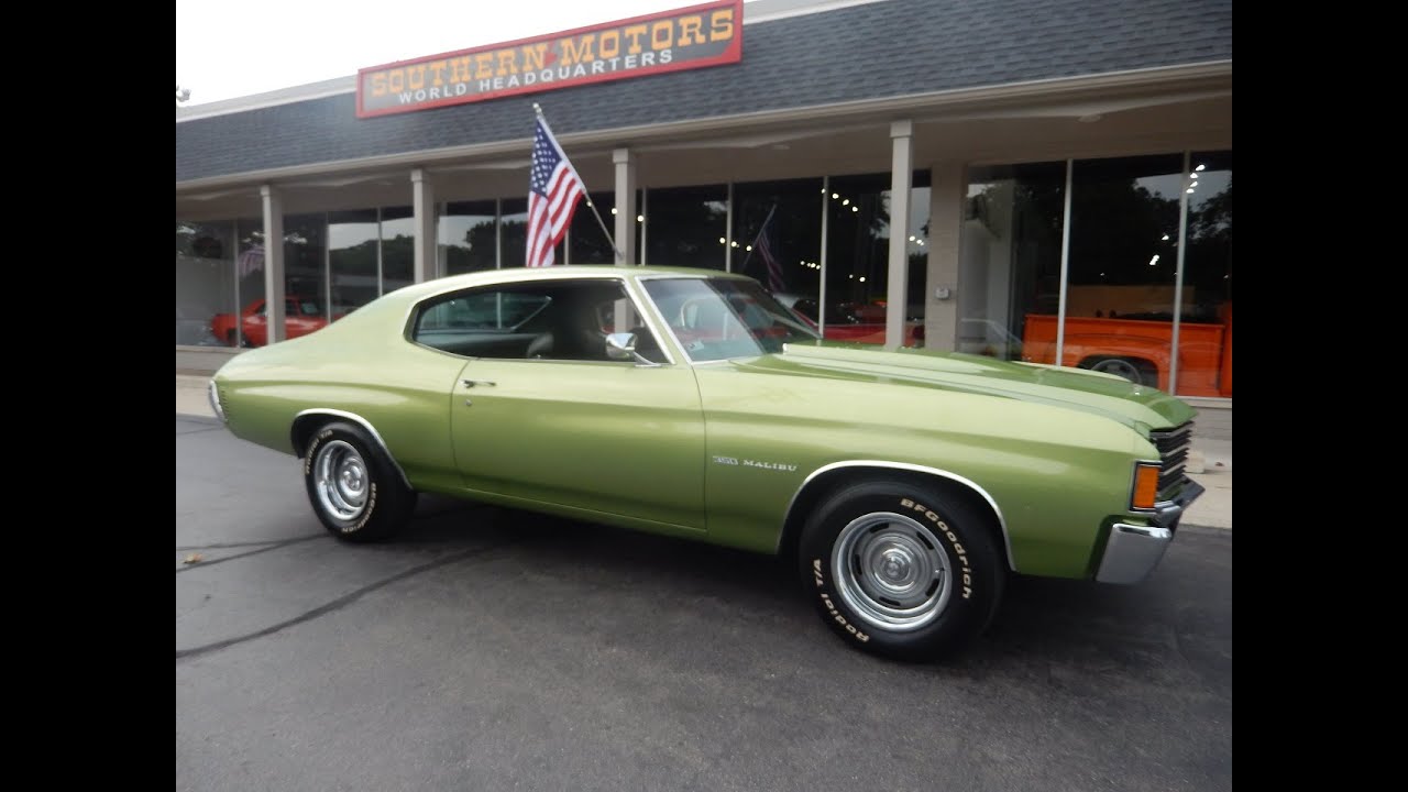 1972 Chevrolet Malibu $31,900.00