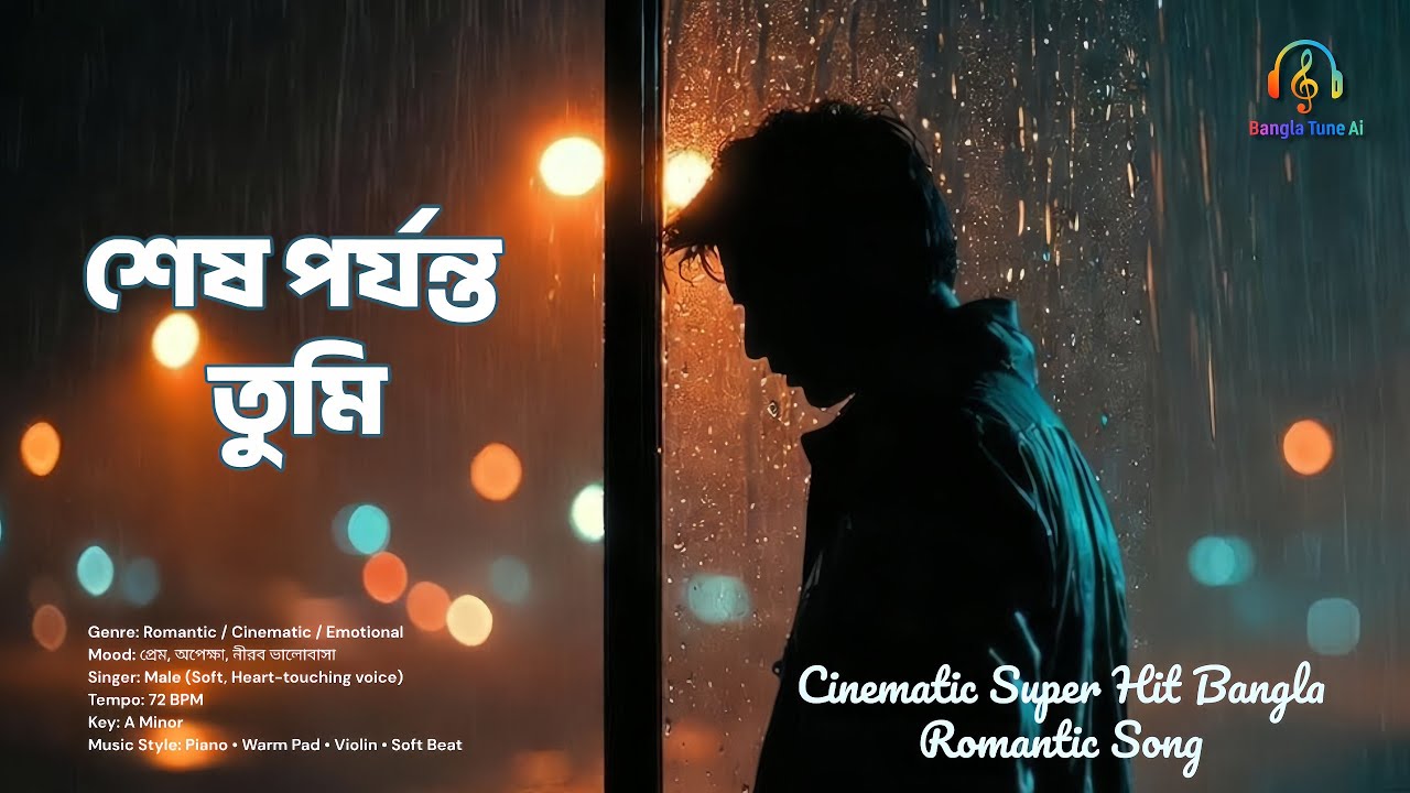 শেষ পর্যন্ত তুমি | Super Hit Bangla Romantic Song | Cinematic Love Song  Heart Touching Bangla Music