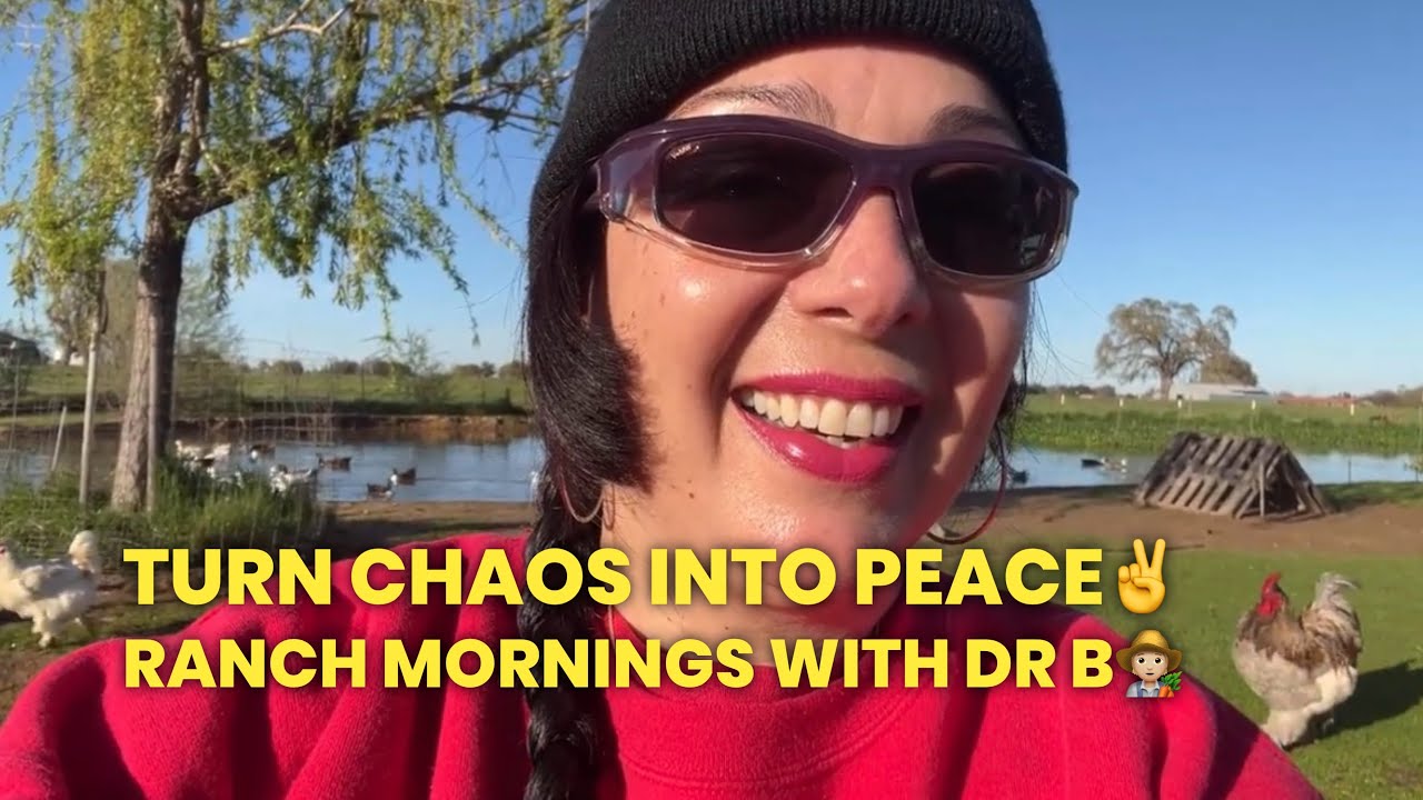 Turn Chaos into Peace 🌿 Ranch Life Morning with Dr B 🧑🏼‍🌾| Ducks, Chickens & Oreo the Pig🐖