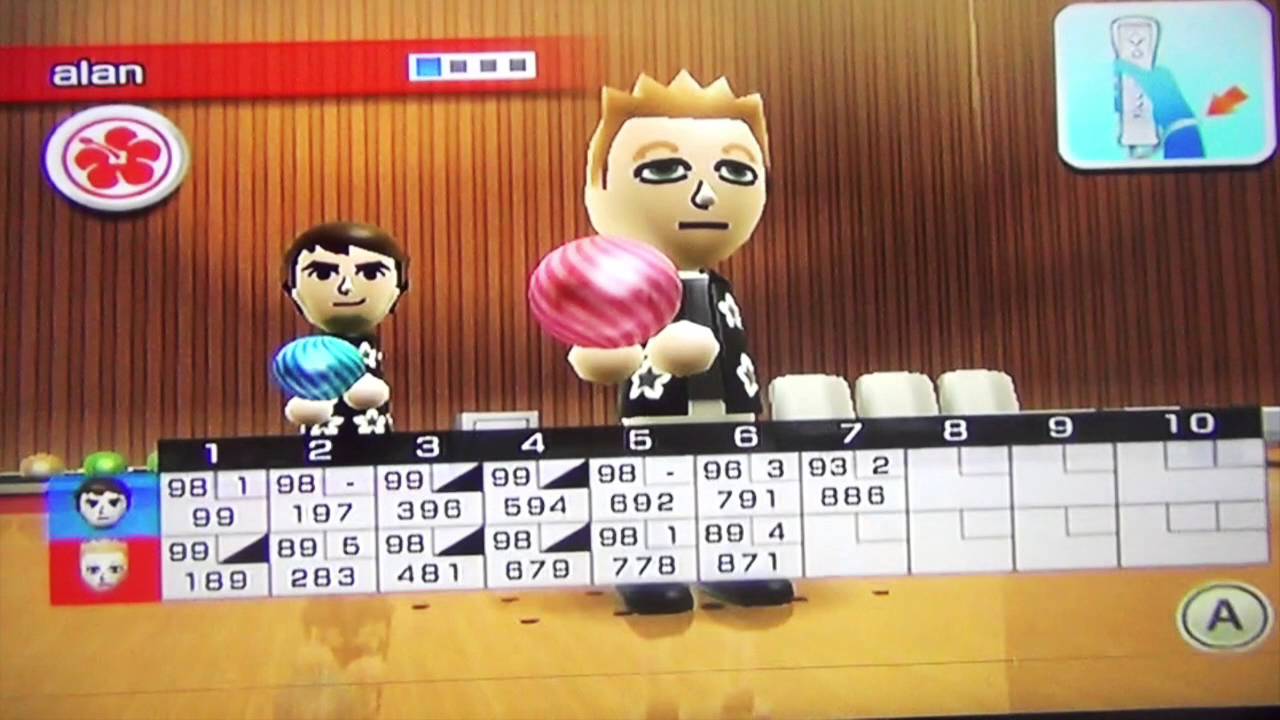 Wii Sports Resort - Bowling: 100-Pin - Round 4!