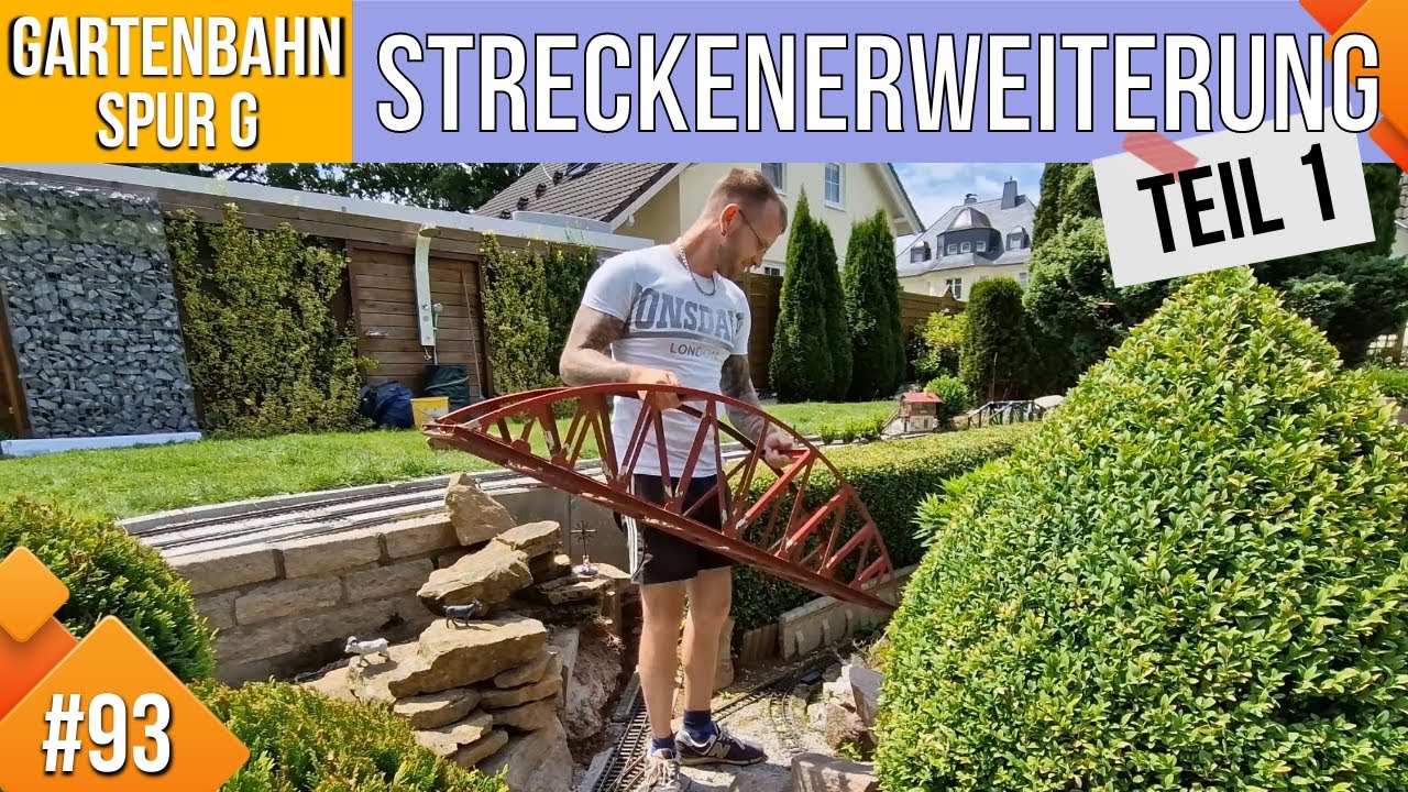 Unsere LGB Gartenbahn #93, Streckenerweiterung, Teil 1: Gußformen für die Betonsegmente