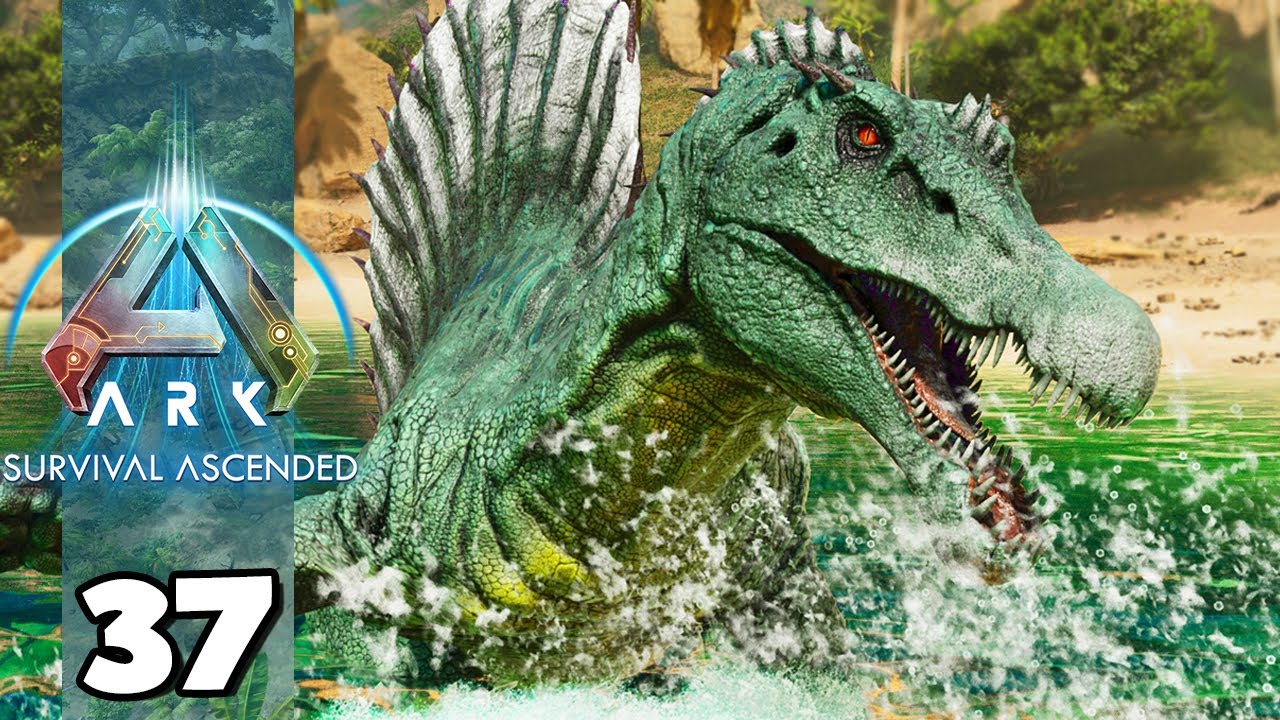 DOMANDO NOSSO PRIMEIRO SPINOSSAURO!!! Ark: Survival Ascended 37