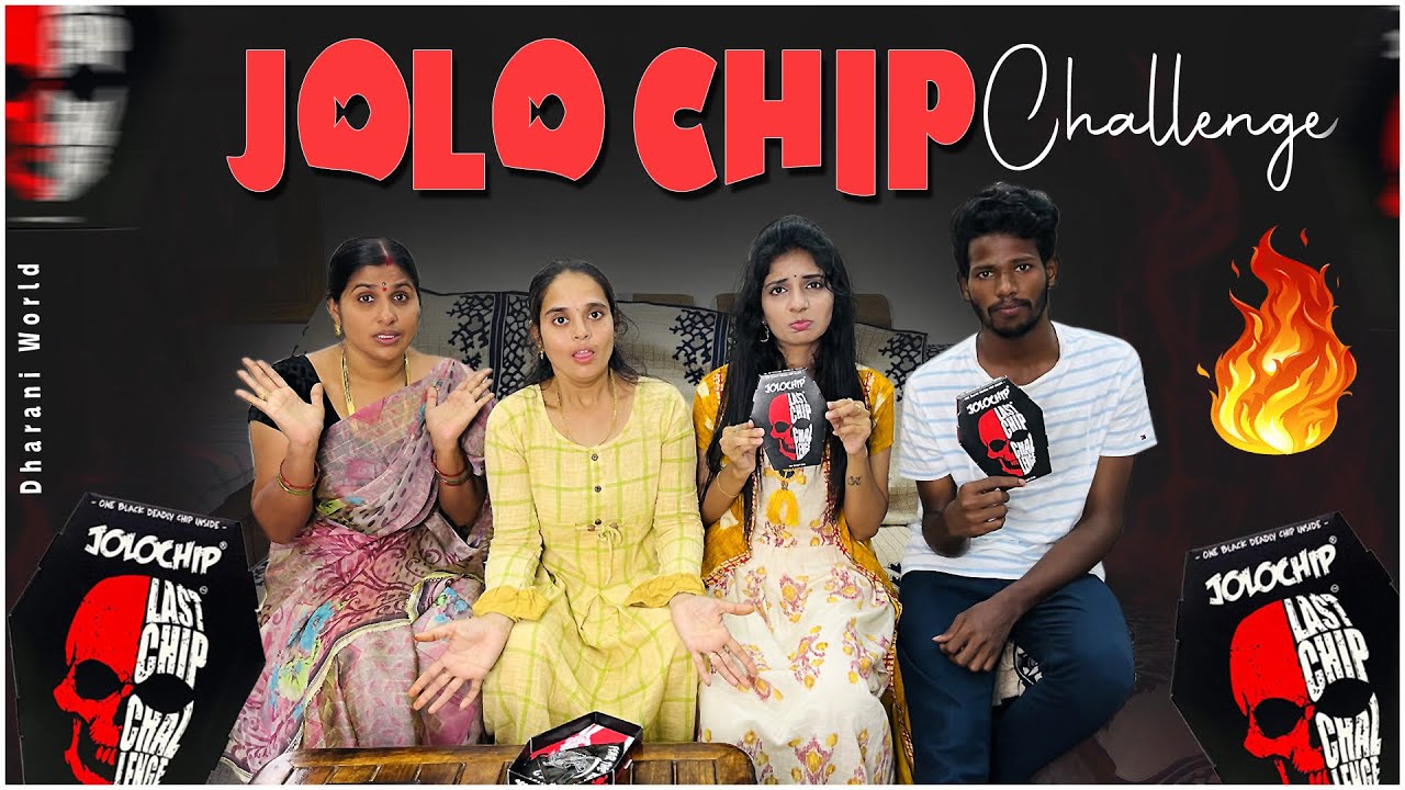 World’s hottest Jolo chip challenge 🔥 || Dharaniworld #jolochip #challenge