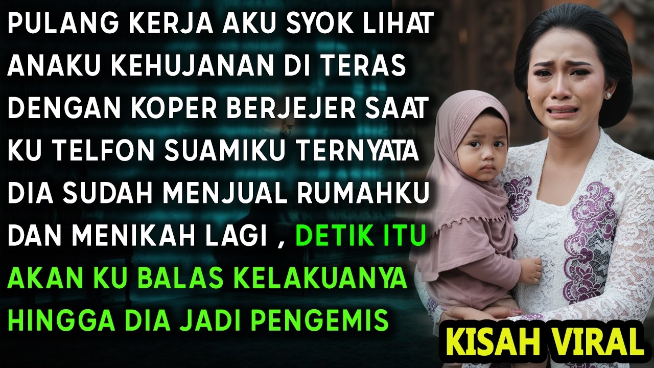 BIADAB! DEMI HIDUP DENGAN GUNDIK SUAMIKU TEGA BUANG ANAKU DAN KOPERNYA SAAT HUJAN BADAI