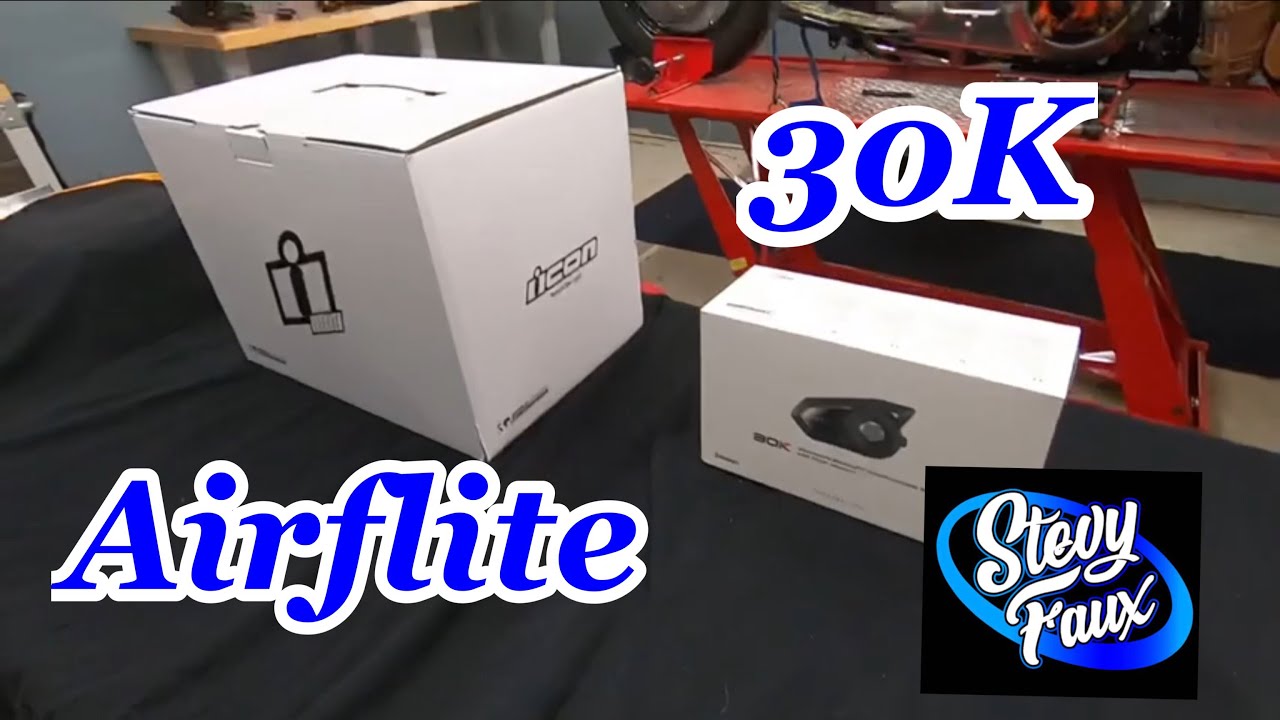 Stevy Todd’s new Icon Airflite and Sena 30K