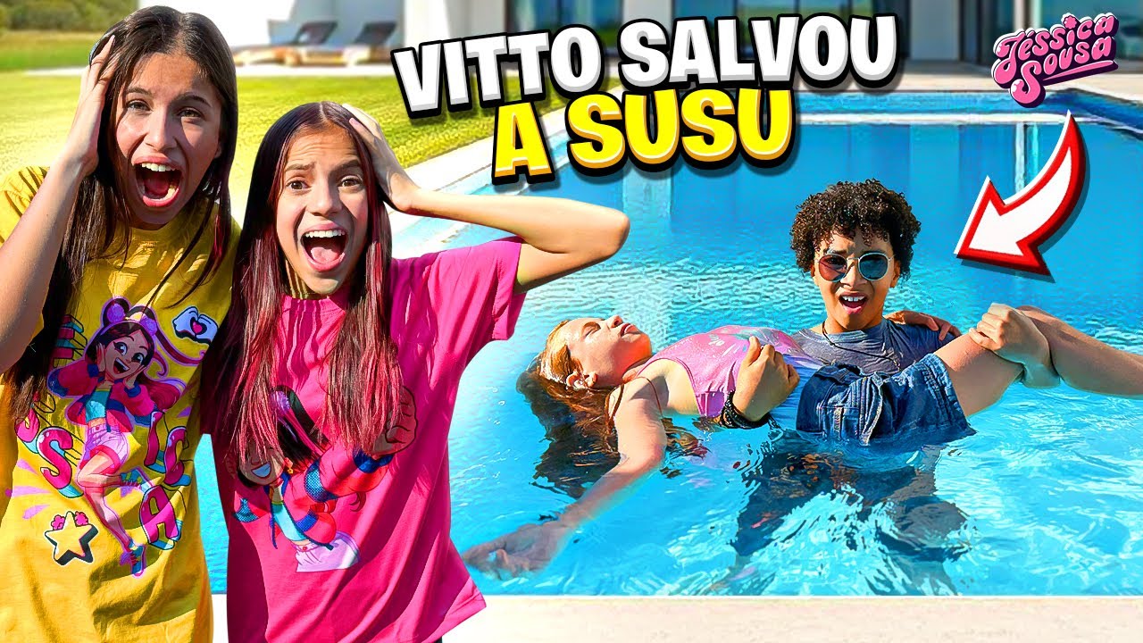 SUSU foi salva NA PISCINA* (JÉSSICA SOUSA E FAMÍLIA)
