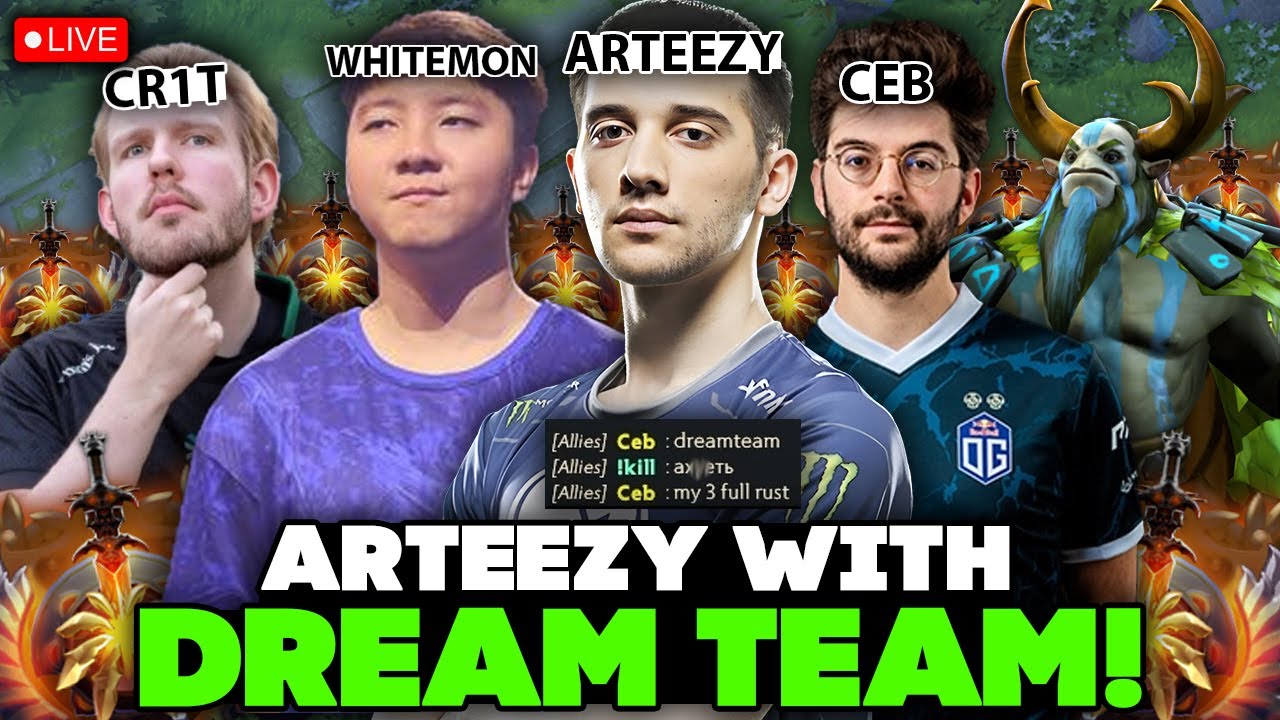 ИГРА КОМАНДЫ МЕЧТЫ! ARTEEZY с WHITEMON/CEB и CR1T в КОМАНДЕ!