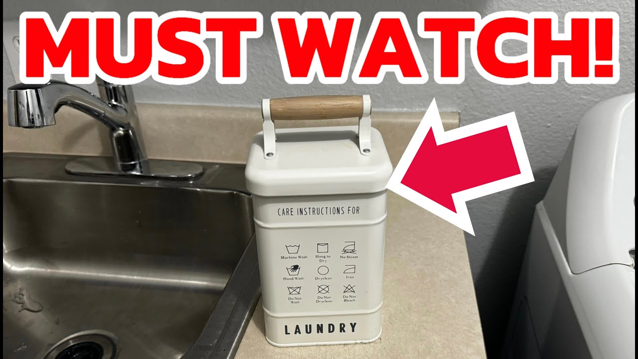 WYZE Farmhouse Style Decor Laundry Detergent Holder Canister Bin (My Honest Review)