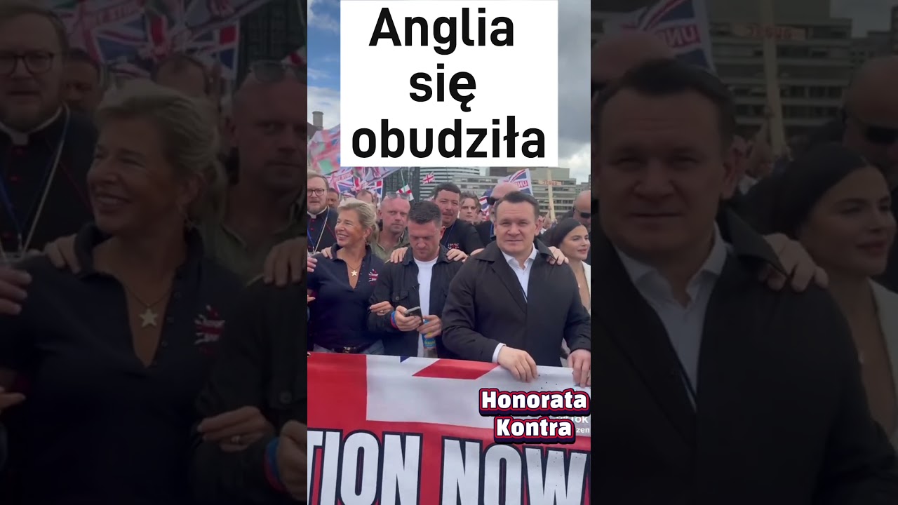 Tarczyński protestuje w Londynie
