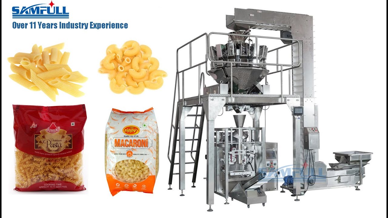 Macaroni Pasta Packing Machine Weighing Filling Packaging Machine Facotry