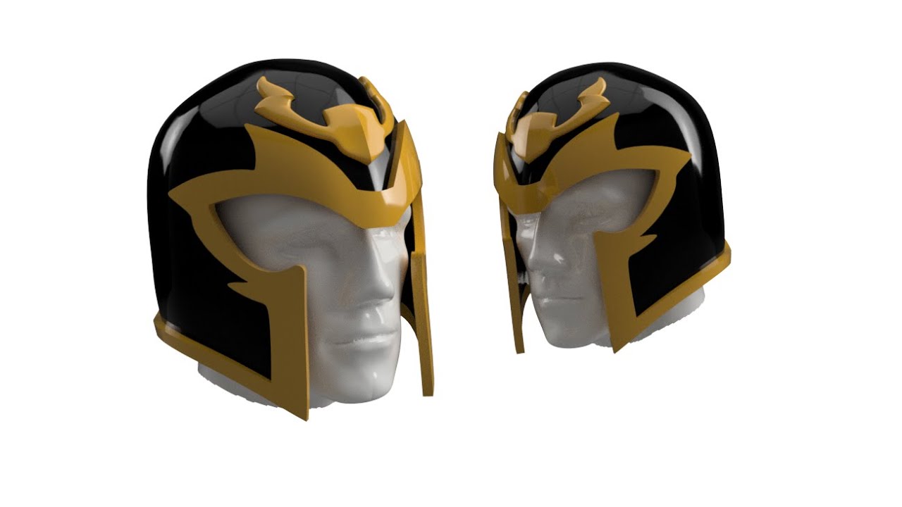 P.31. Magneto helmet sculpting in Fusion 360 / Скульптинг шлема Магнето во Fusion 360.