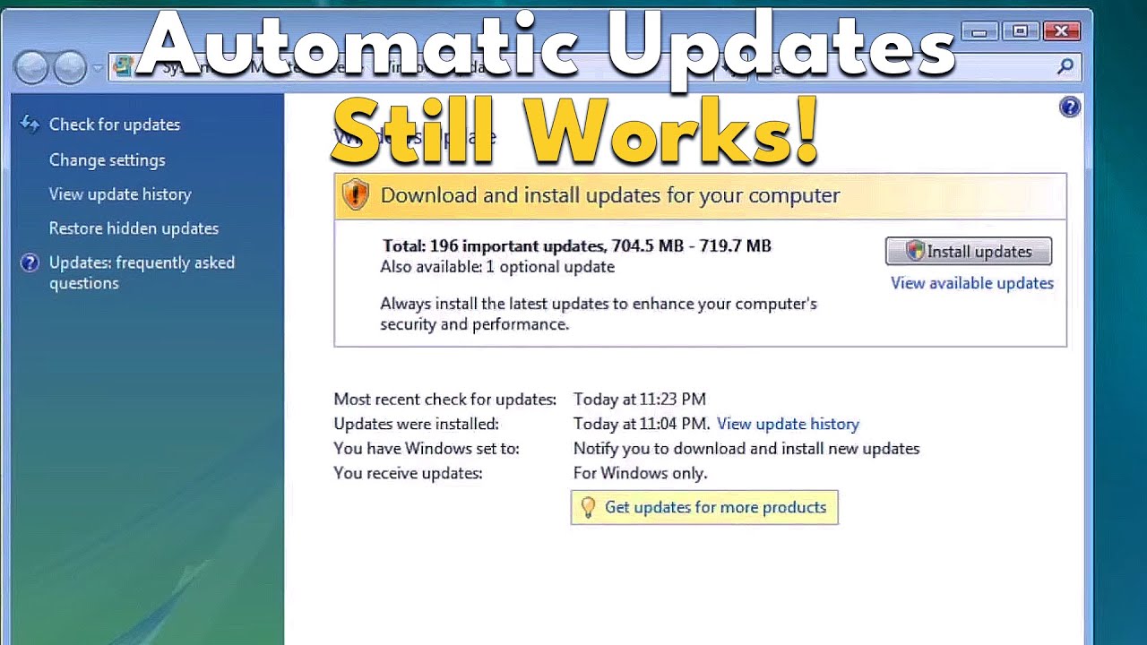 Updates for Windows Vista STILL Work?! (2024)