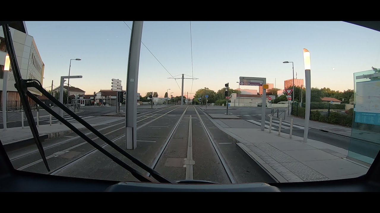 [Tram Cab Ride] Tramway Bordeaux Ligne A : La Gardette / Le Haillant Rostand 1ère partie