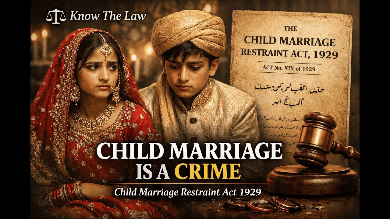 Child Marriage in Pakistan | Child Marriage Restraint Act 1929 Explained | Pakistani Law Guide