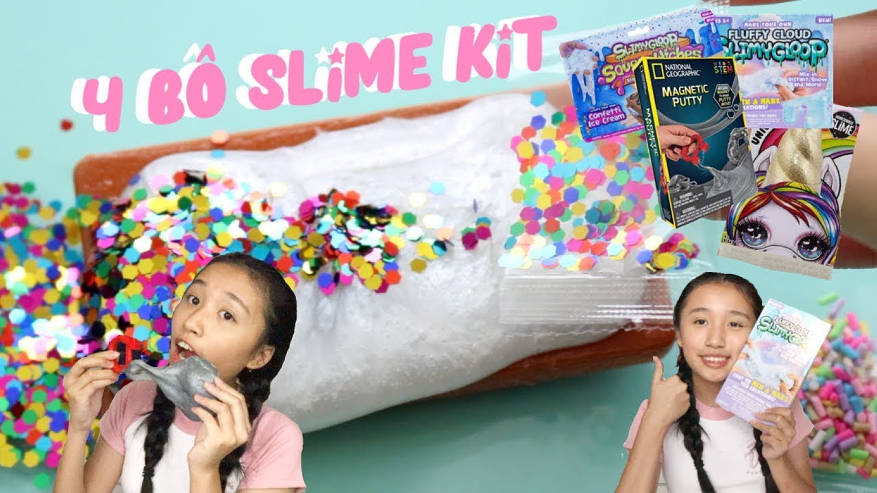 CHƠI THỬ 4 BỘ SLIME KIT, CÓ THÀNH CÔNG KO?!